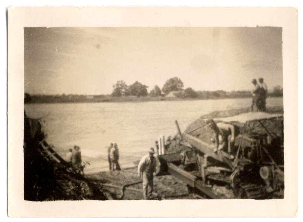 Photograph of a ferry crossing construction site