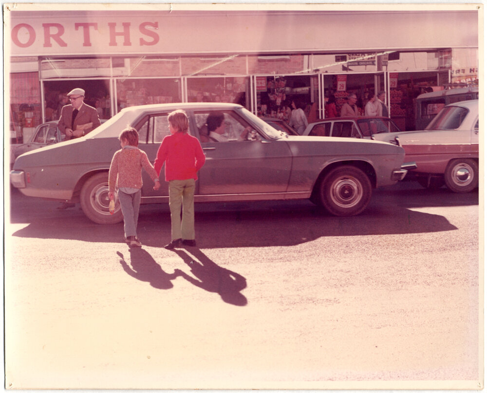 Outside Woolworths, High Street, Coffs Harbour, c. 1980s