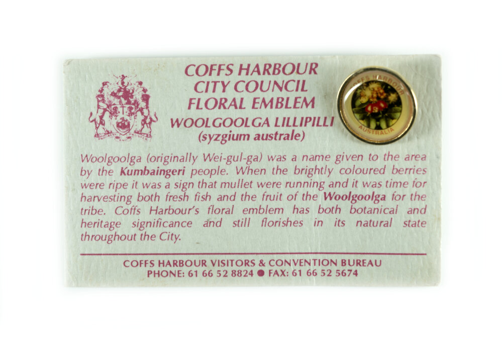 Coffs Harbour City Council Floral Emblem Promotional Pin