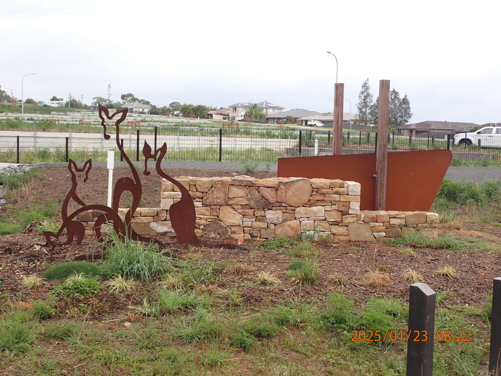 Kangaroo sculpture, cnr Tasman Street and Thornbill Crescent, Corindi Beach