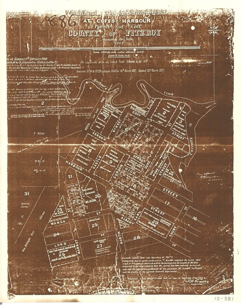 Land in Parish of Coff measured for sale