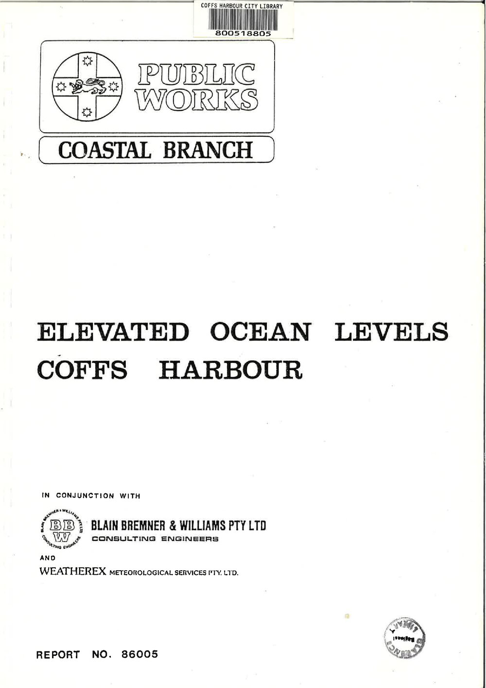 Elevated Ocean Levels Coffs Harbour