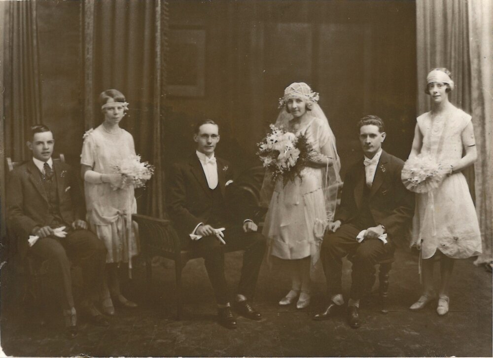 Portrait of Unknown Bridal Party