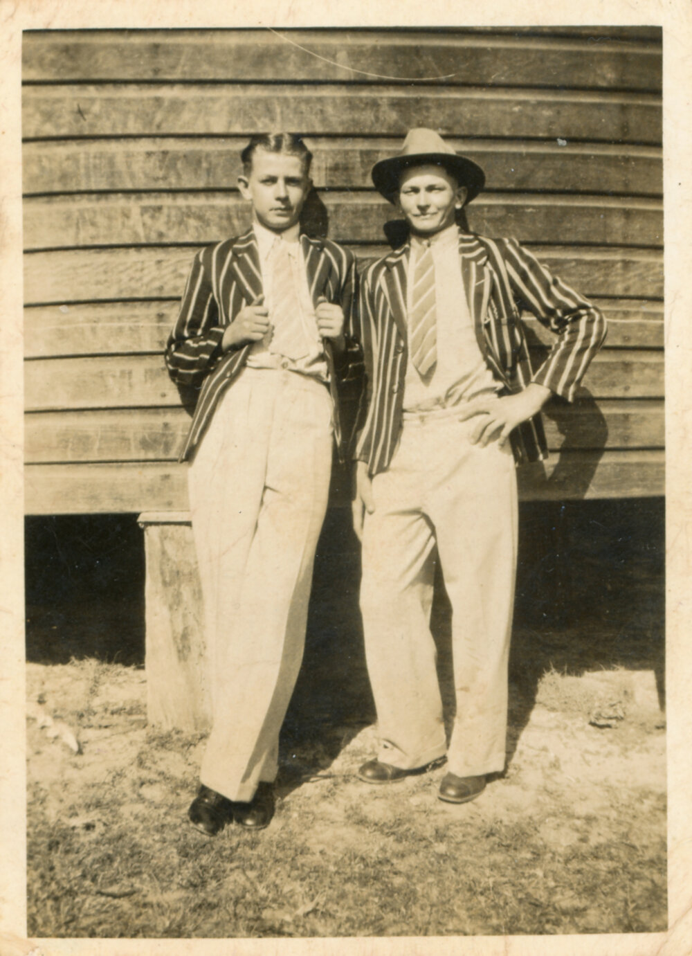 Ray Toovey and Frank Tuckey of Woolgoolga, c.1950
