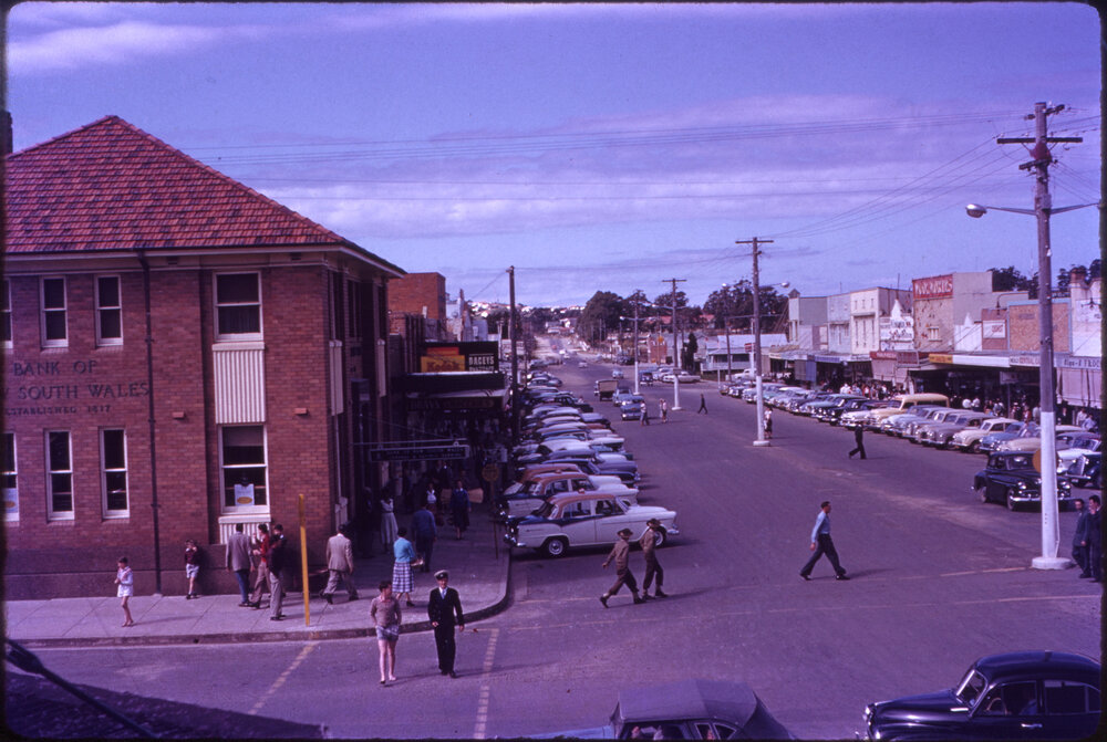 Bank of New South Wales on the main street c. 1950s