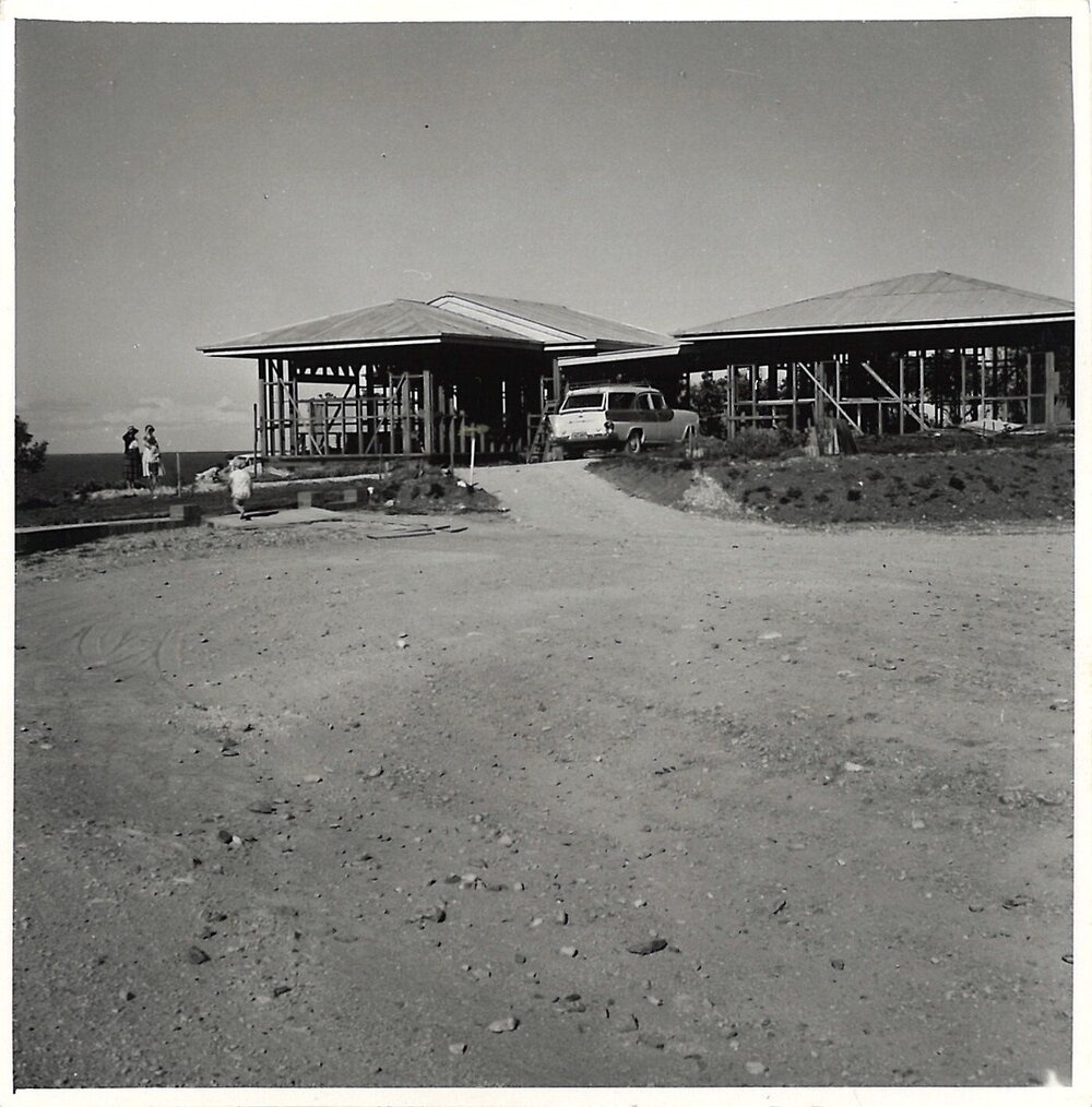 Construction of 'Bimbadeen', Sapphire Beach, c. 1960