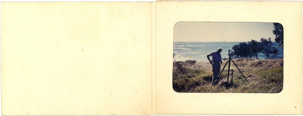 Surveyor with theodolite, c. 1960s