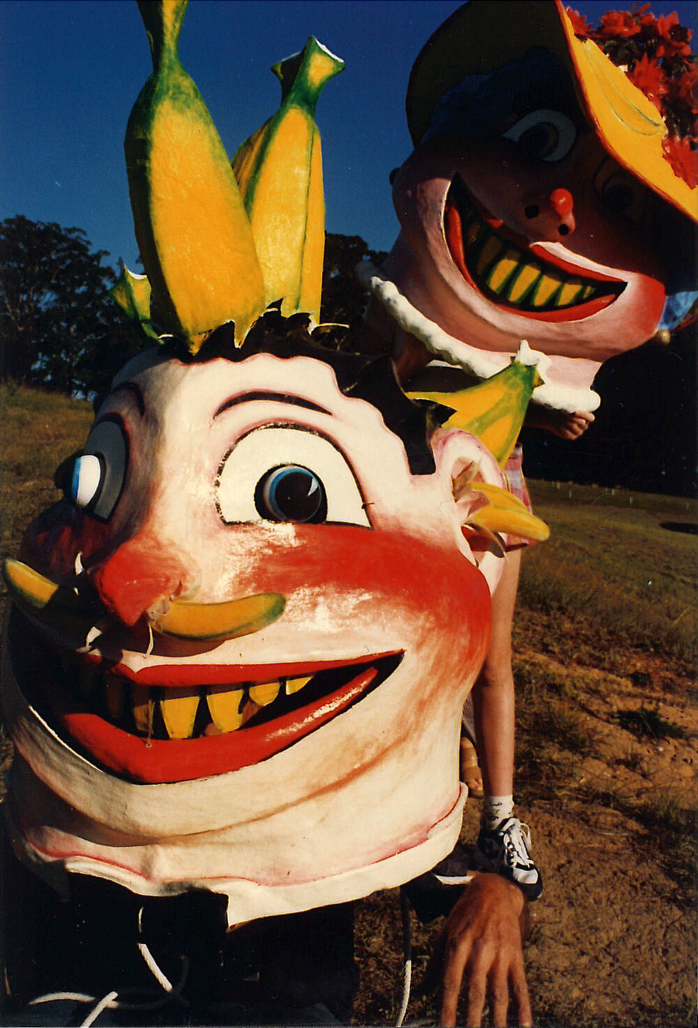 Mr and Ms Banana masks, 1996