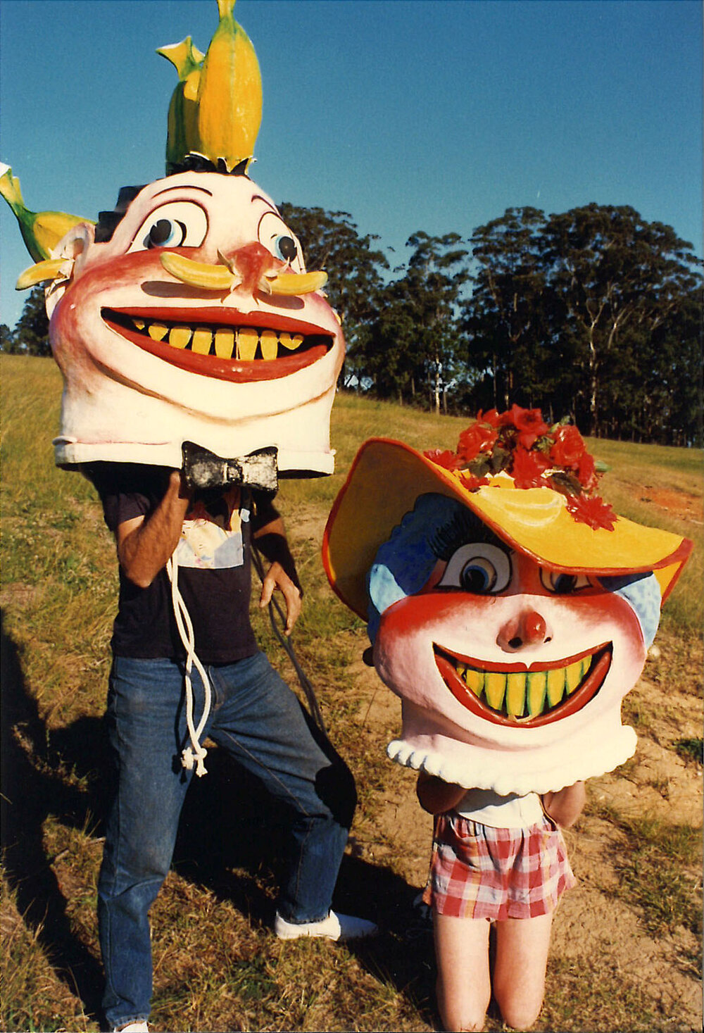 Mr and Ms Banana masks, 1996