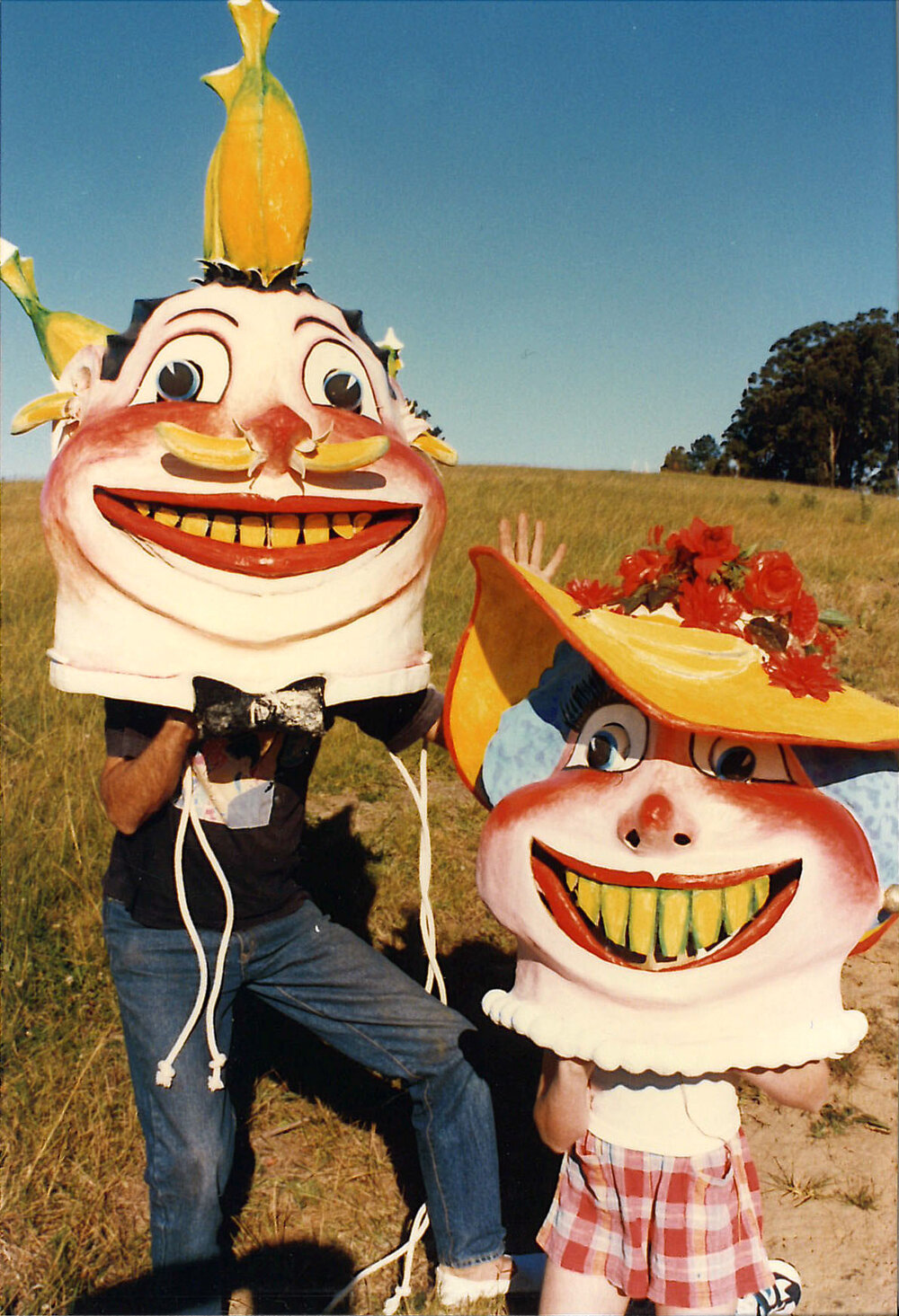 Mr and Ms Banana masks, 1996