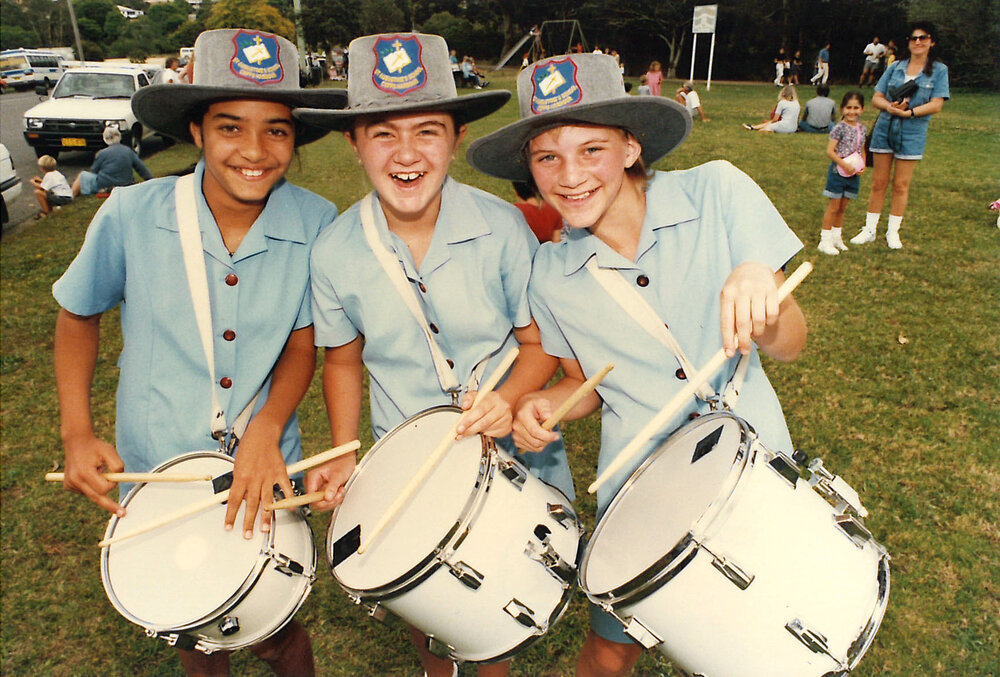 St. Augustine's Drum Band students, 1996