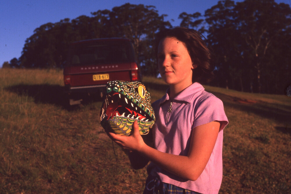 Child with mask