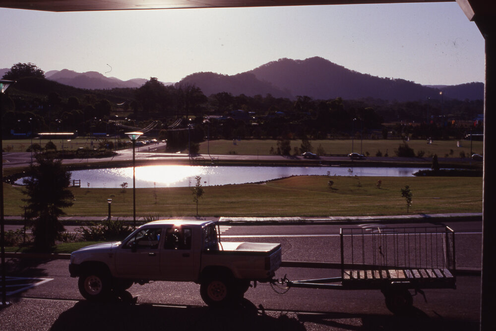 Southern Cross University Campus looking at the roundabout on Hogbin Dr