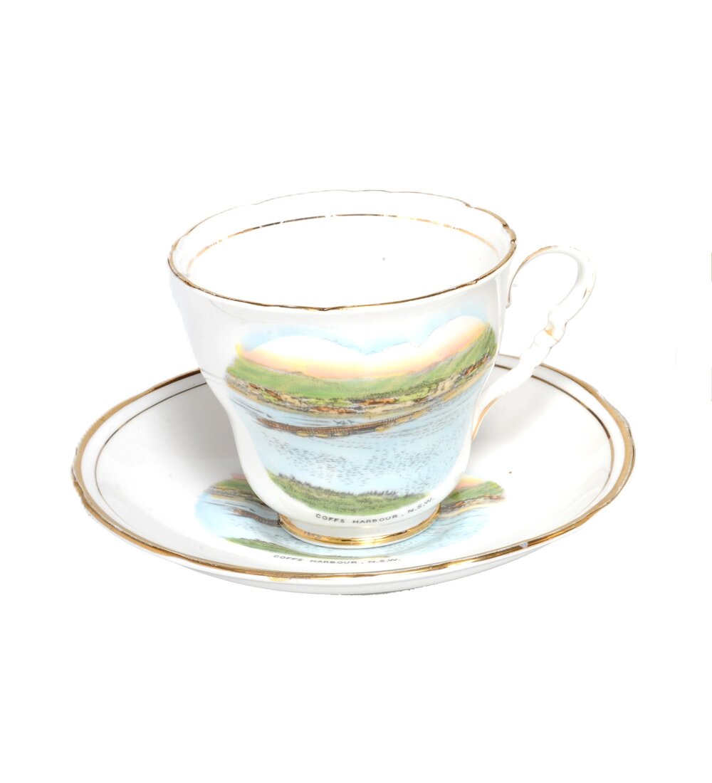 Souvenir Cup and Saucer Set