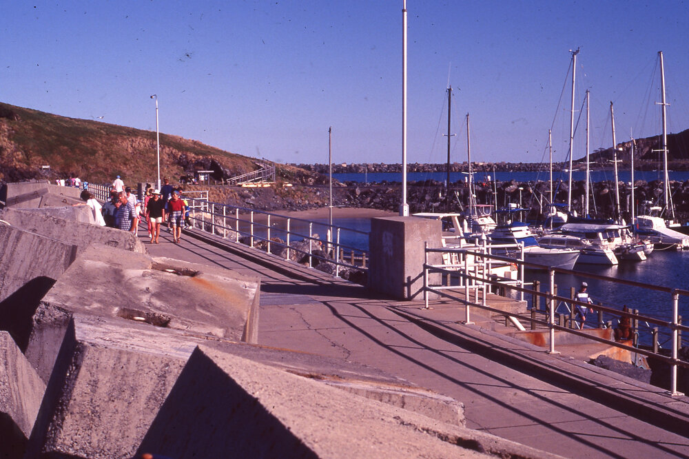 Break wall, Marina, and Muttonbird Island