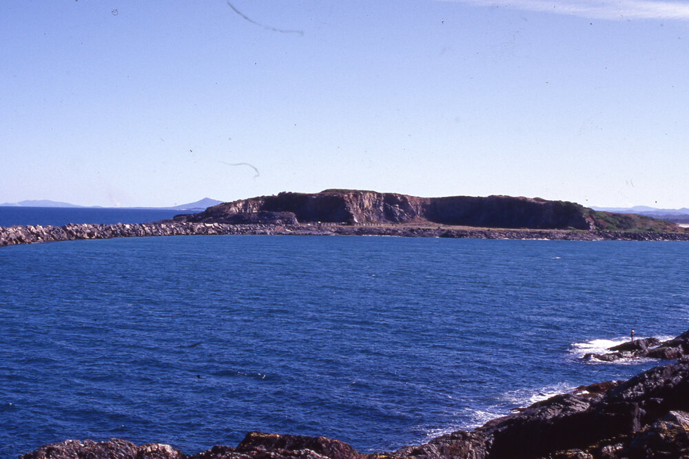View from Muttonbird Island, looking at Corambiira Point and the Southern Breakwall