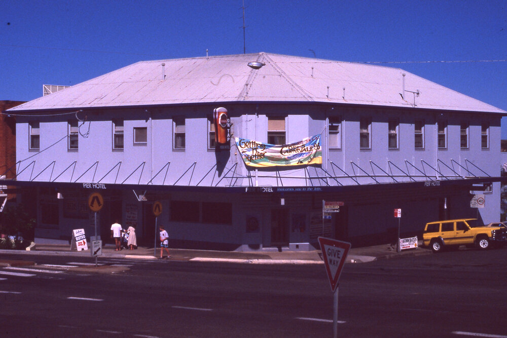 Coffs Carnivale banner on the Pier Hotel