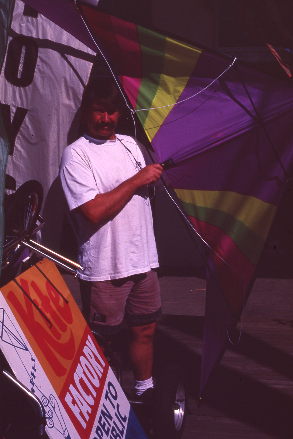 Man with a kite