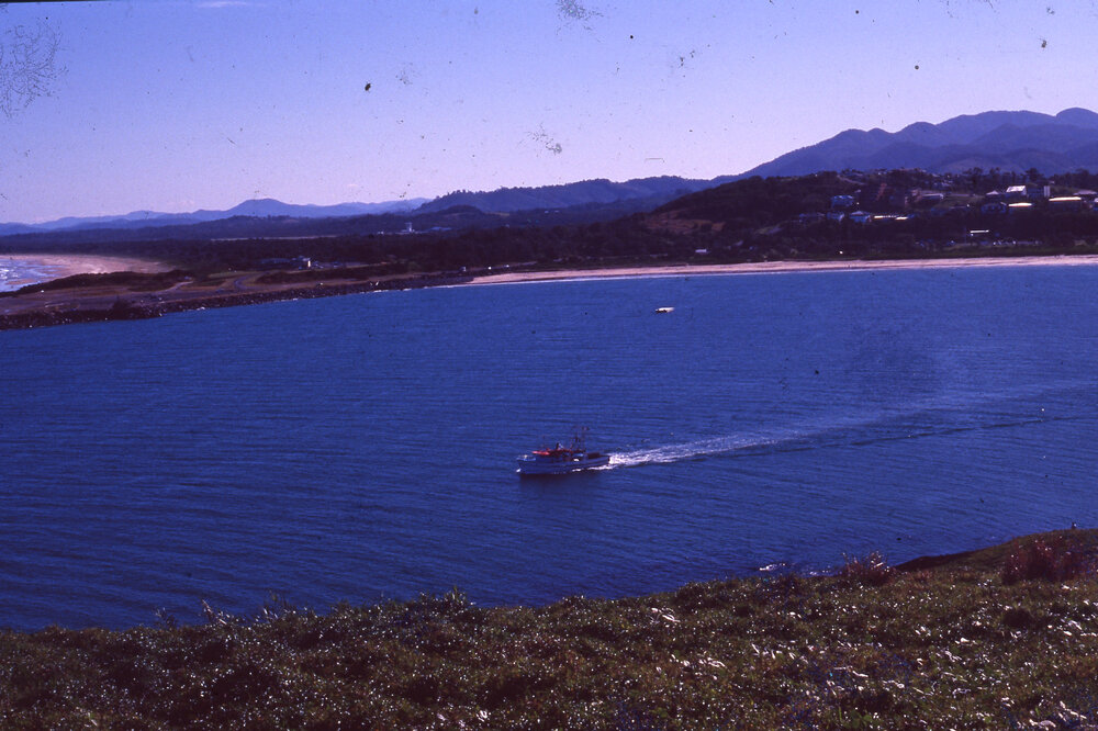 Boat leaving the harbour