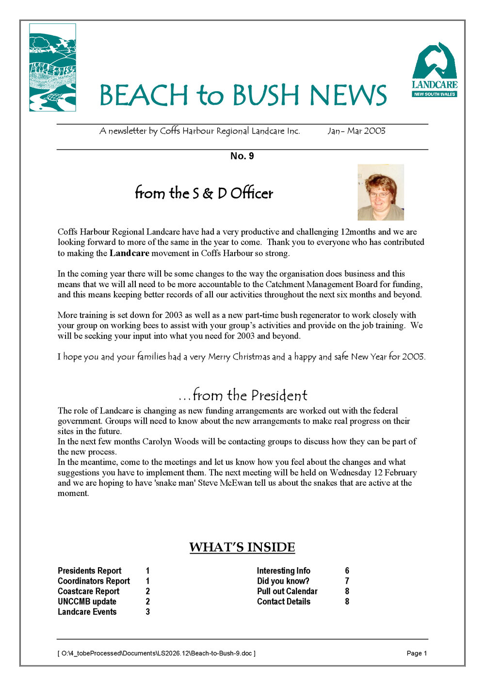 Beach to Bush News issue 9