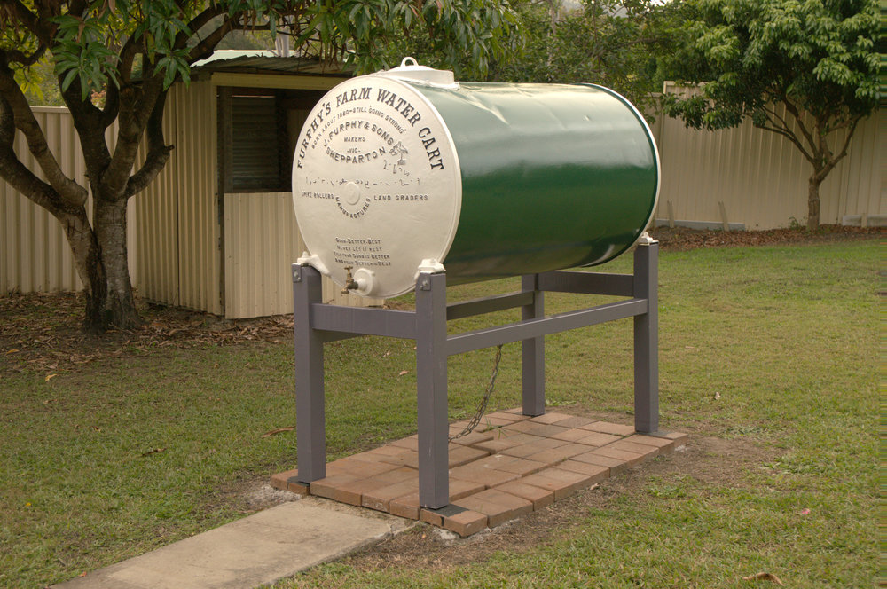 Furphy's Farm water cart tank, c. 1920