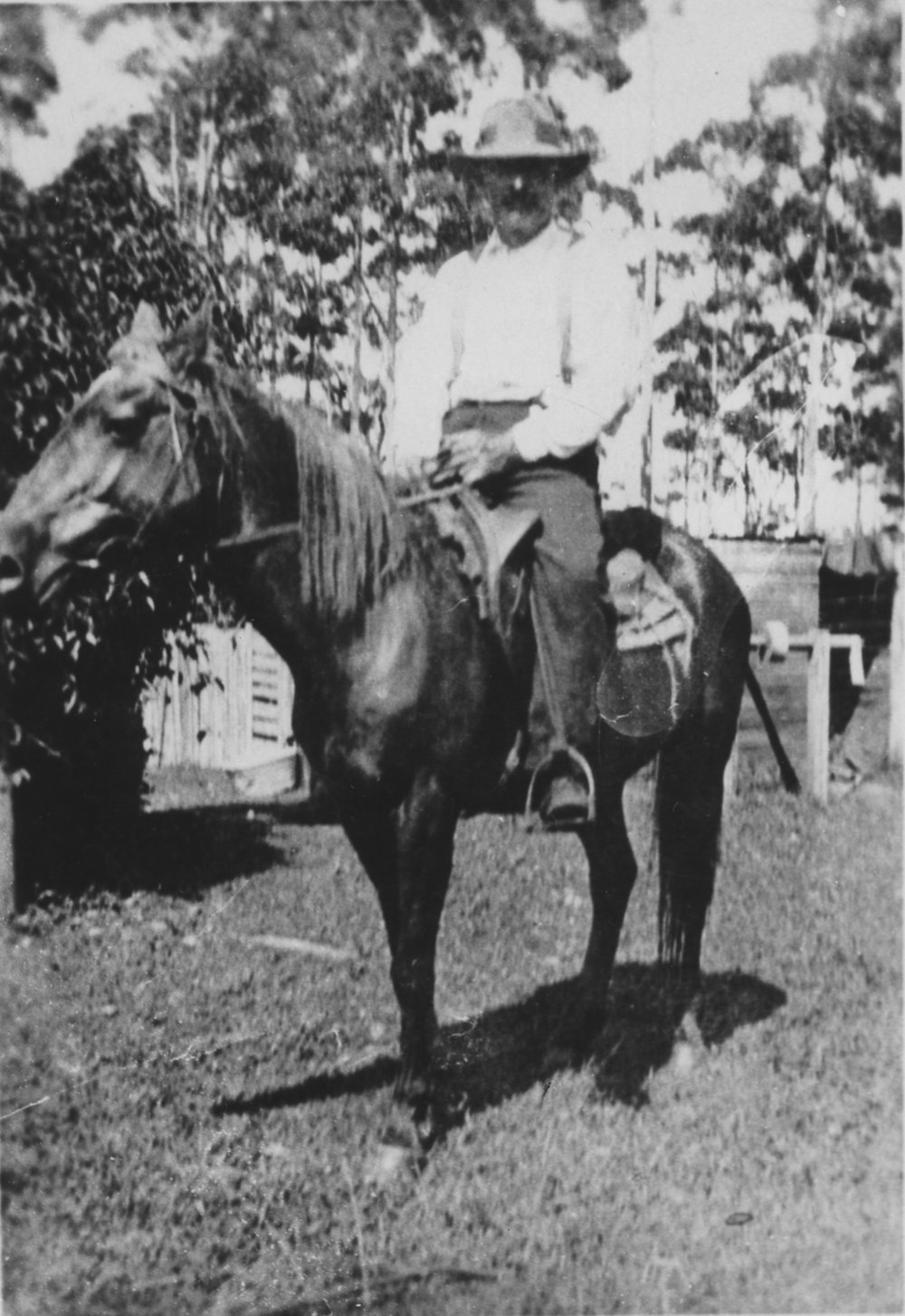 Dag Casson on horseback, early 1900s