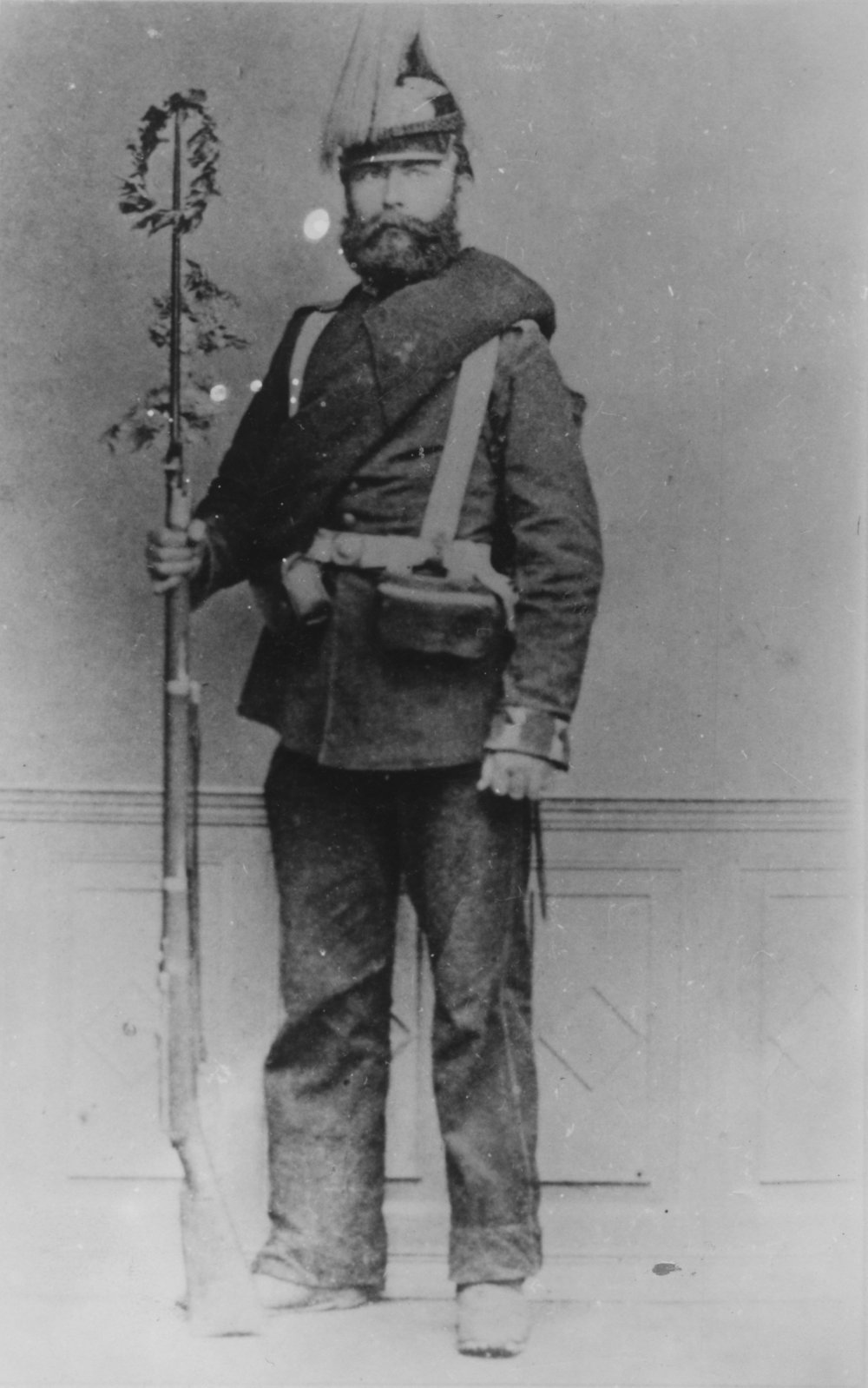 Portrait of Hermann Hinrick Rieck in a Prussian soldiers uniform, 1870 