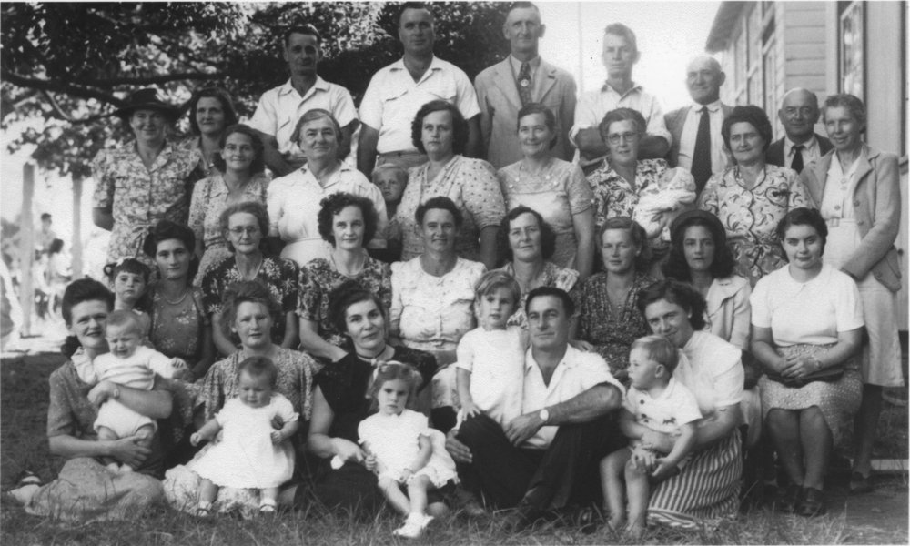 Parents and families of pupils of Boambee Public School, 1947 