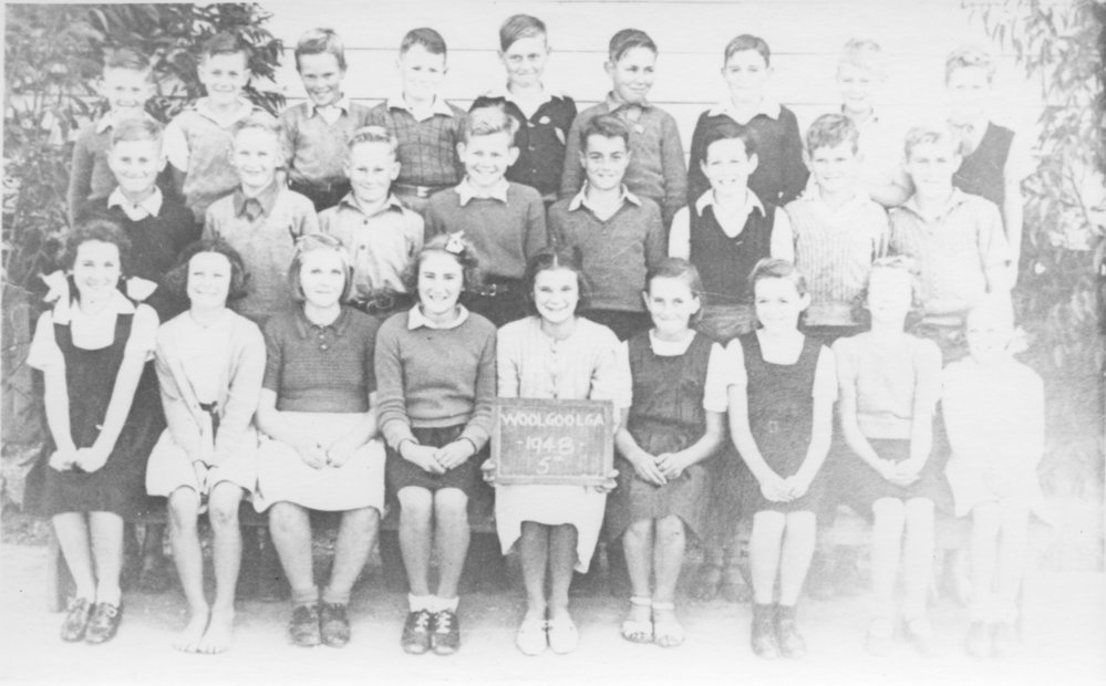 Pupils of 5th class at Woolgoolga Public School, 1948 