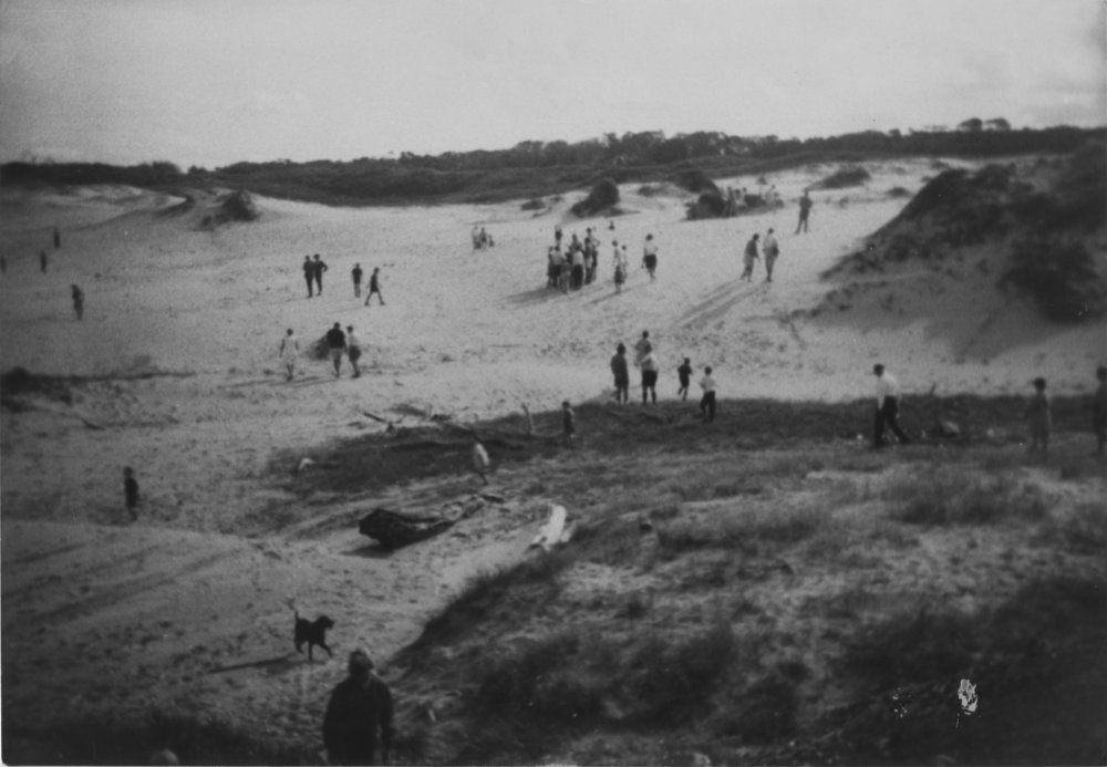 Ancient axe factory at Moonee Beach, April 1968