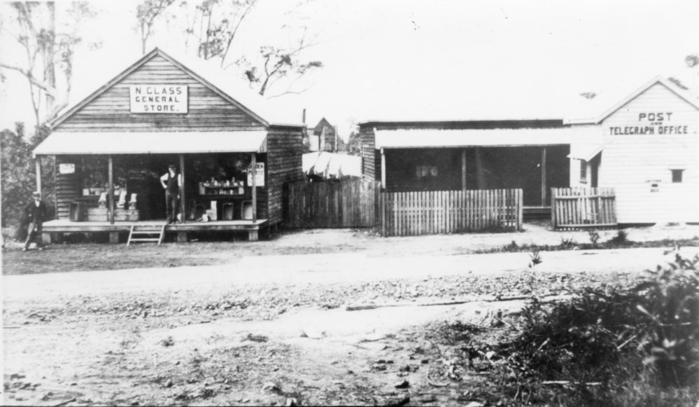 Neil Glass' General Store beside the Jetty Post and Telegraphic Office, c. 1905