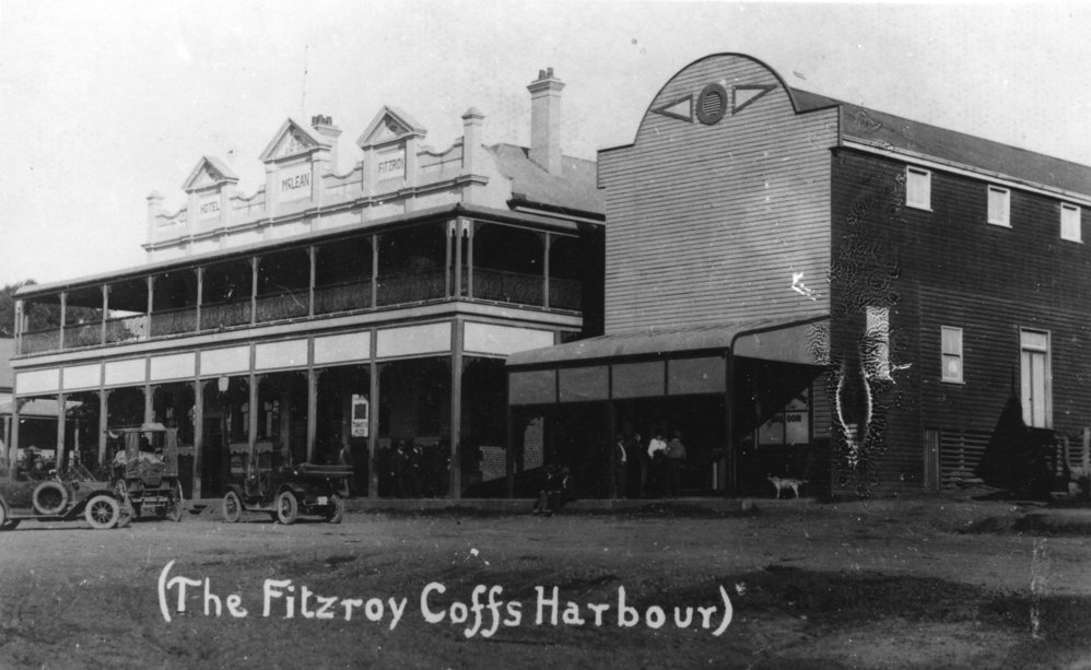 Fitzroy Hotel and Masonic Lodge on Grafton Street, c. 1912