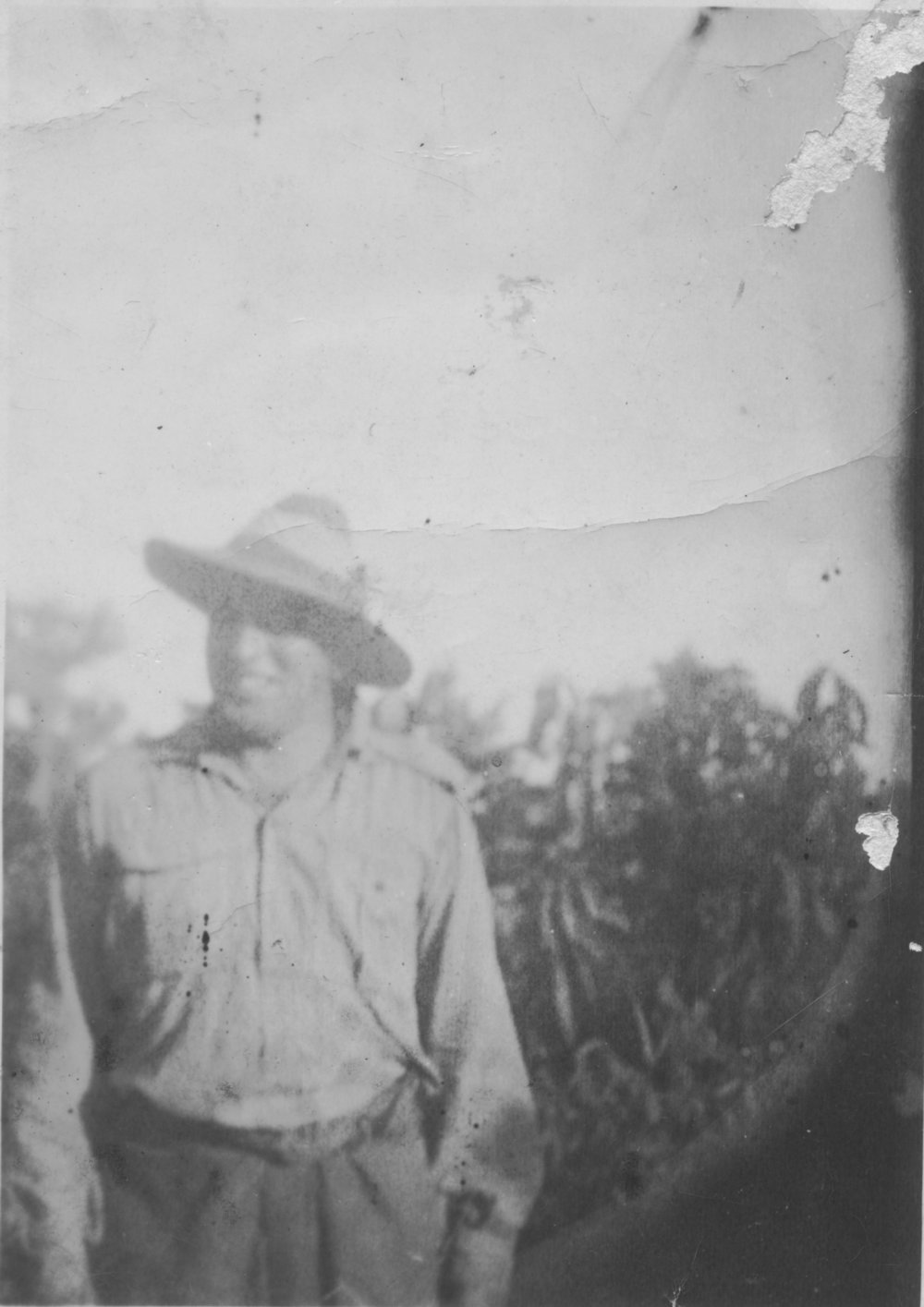 George England at Labuan Creek, 1944 
