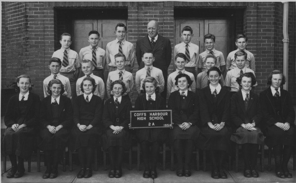 Coffs Harbour High School class 2A, 1954
