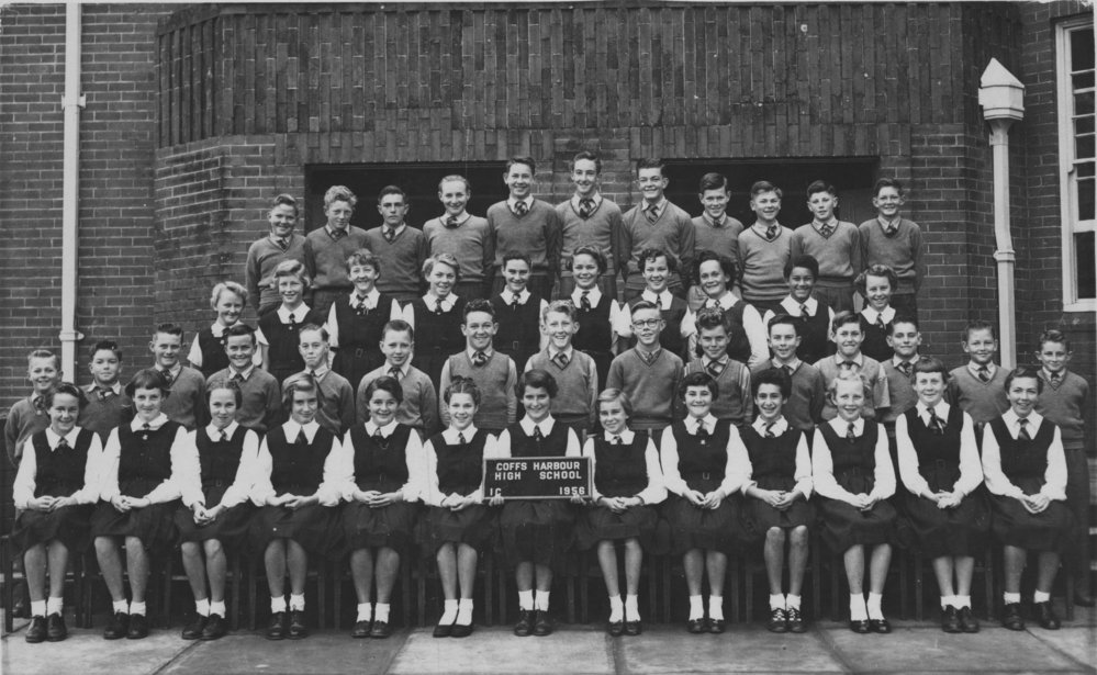 High School class 1C, 1956