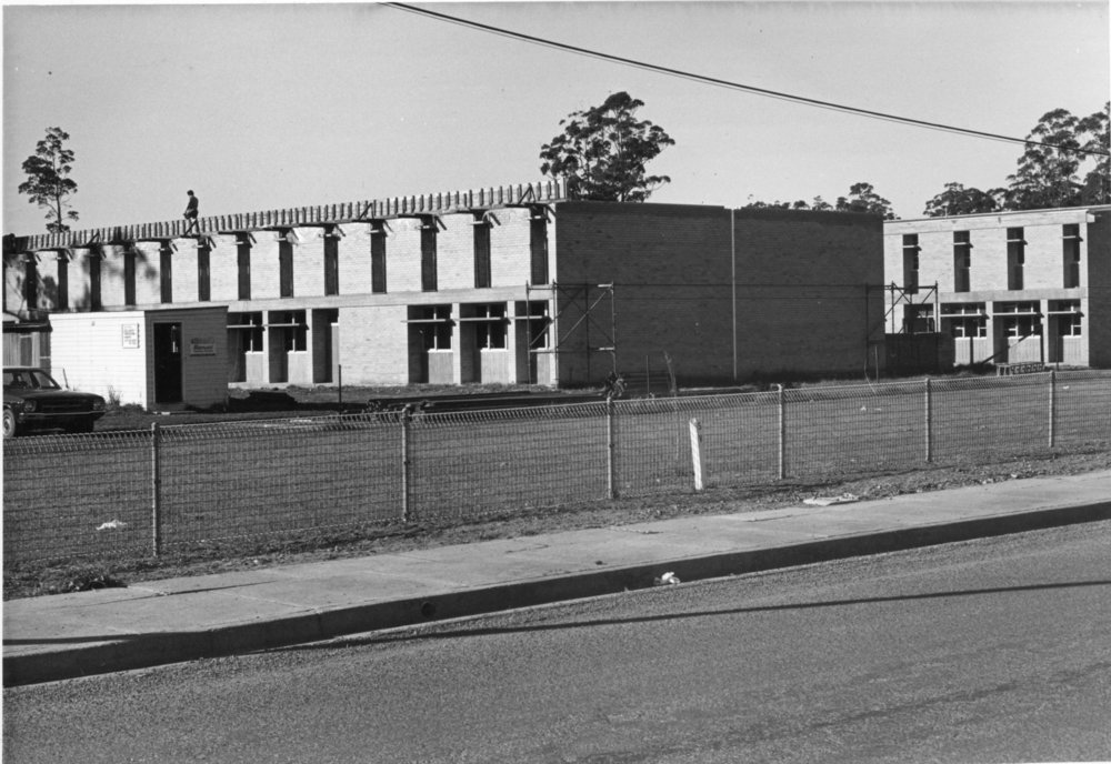 Construction work at Orara High School, July 1977 
