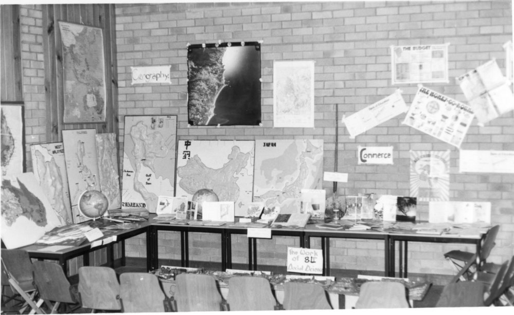 Education Week display at Orara High School, 1977 