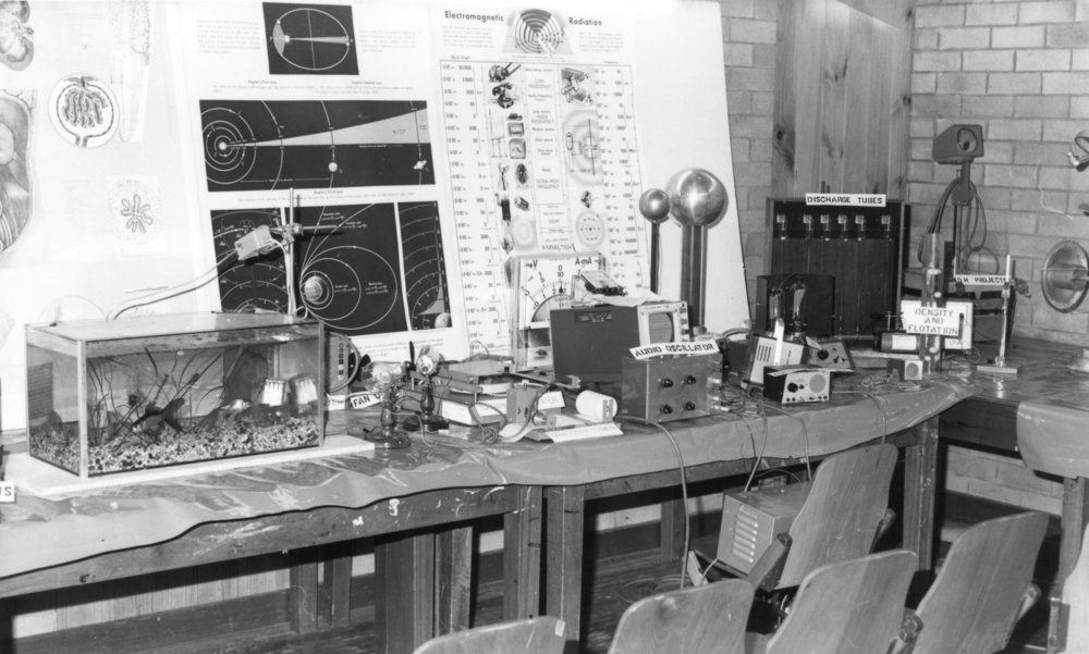 Education Week display at Orara High School, 1977 