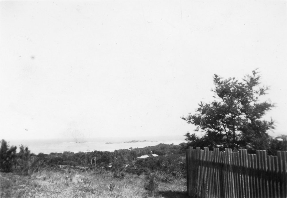 View towards the southern end of Sawtell Beach, c. 1940