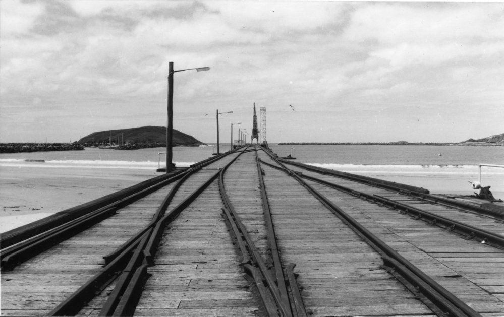 Railway lines on Coffs Harbour Jetty, 2 March 1980