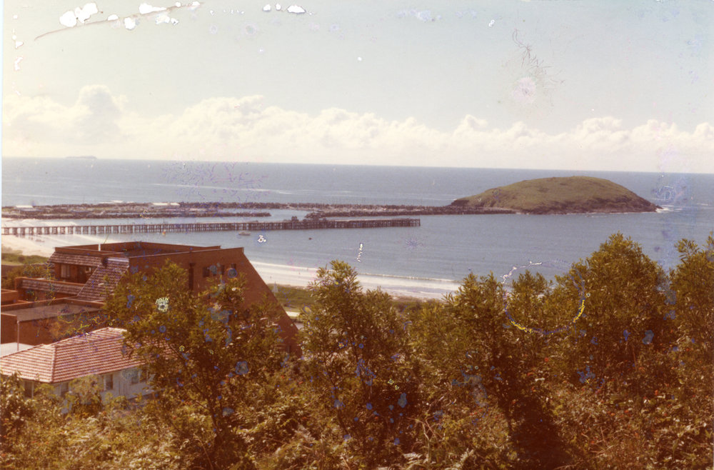 Jetty area and marina from Beacon Hill, 15 April 1984