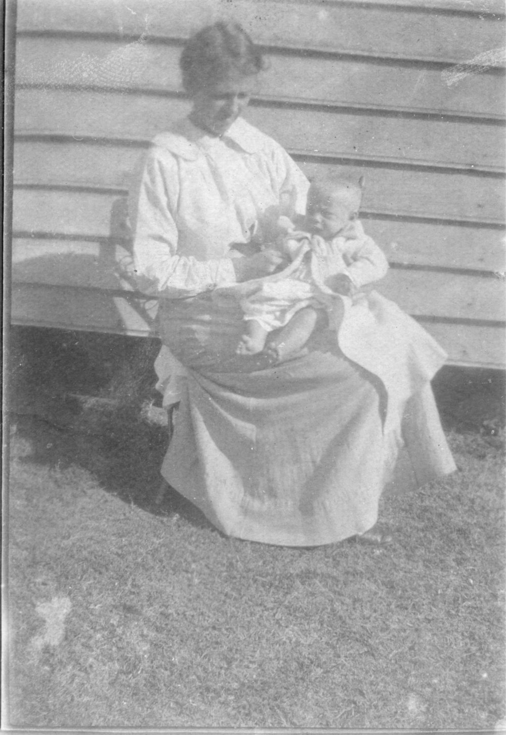 Phoebe Carrall with baby Alice, 1878 