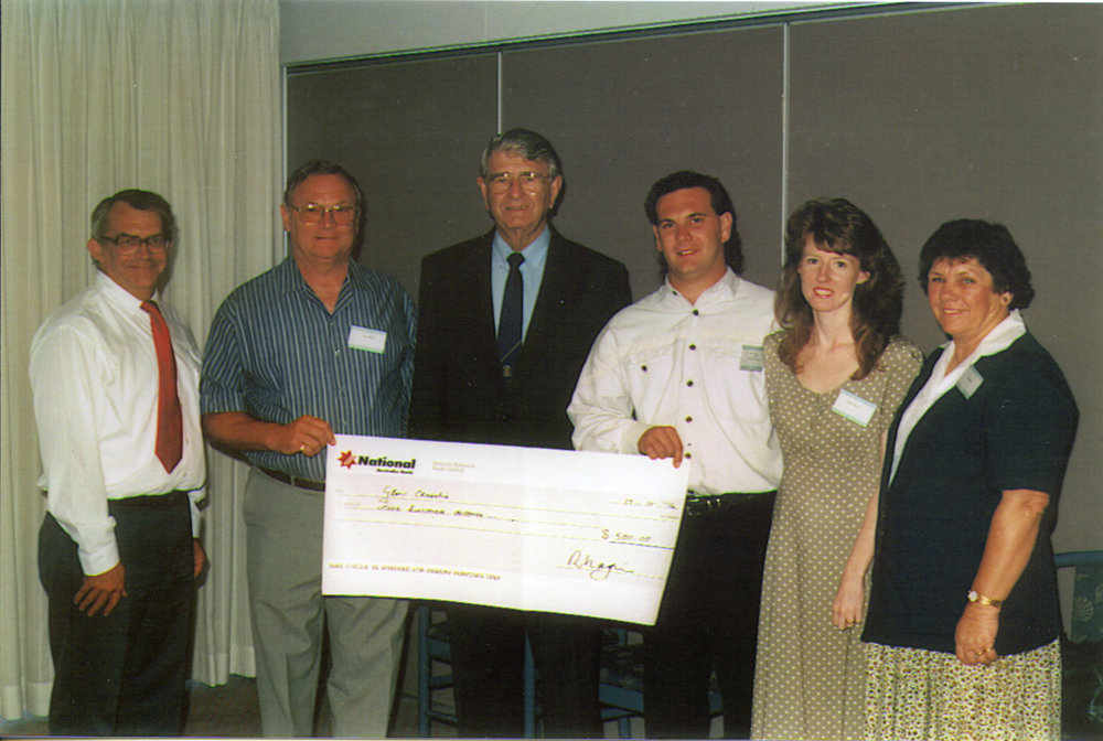 TAFE Presentation with Bill Little and Mayor John Smith, c.1995