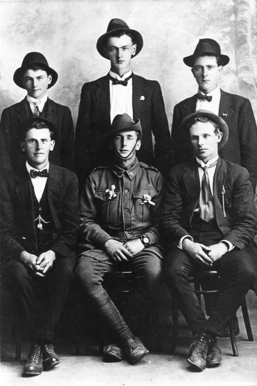 Portrait of young men, c. 1914