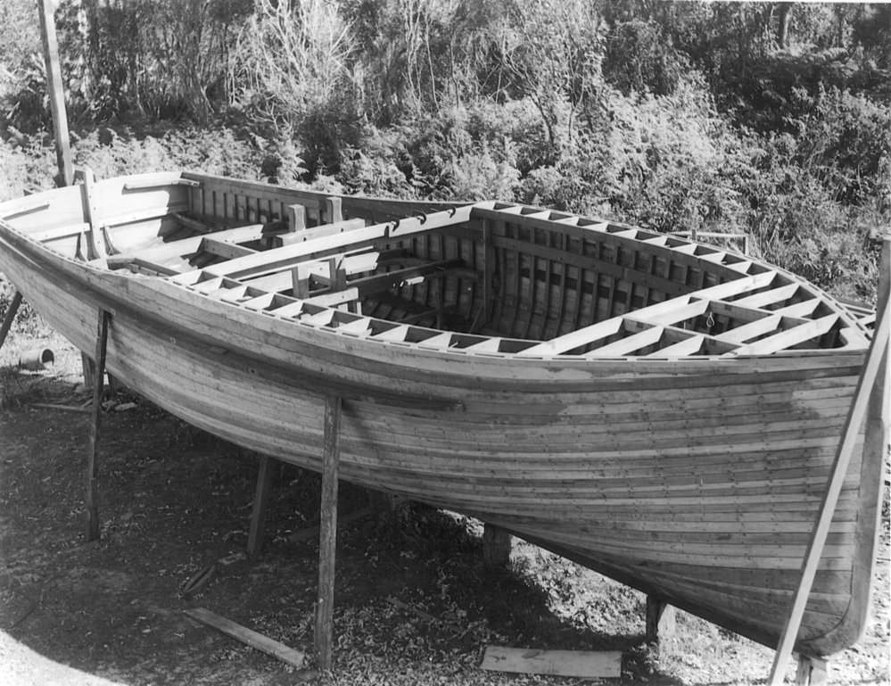 Harry Fanning's boatbuilding, 1957