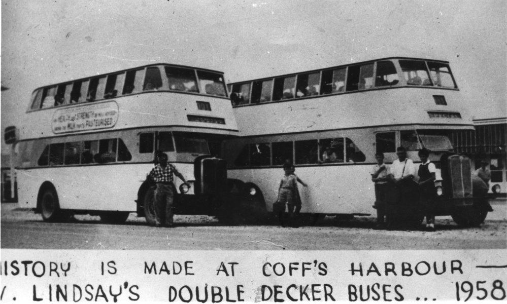 Lindsay Bros' double decker buses, 1958 