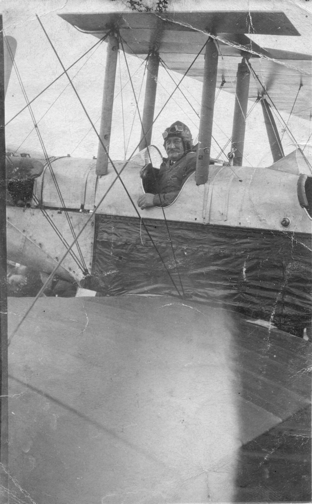 Captain Colvin on a joy flight, 16 June 1920 