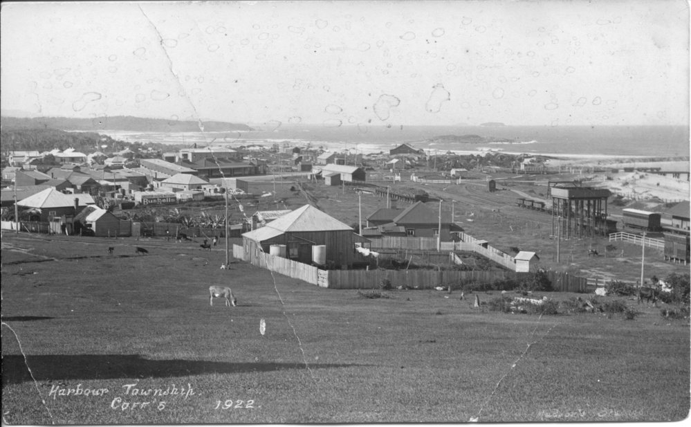 Looking north towards the Jetty Village, 1922 