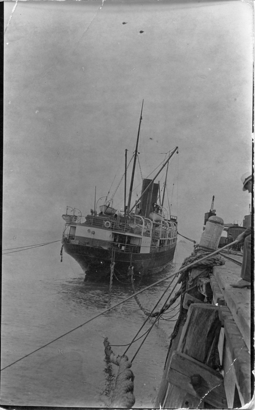 T. S. S. Wollongbar at Byron Bay Jetty, c.1912 