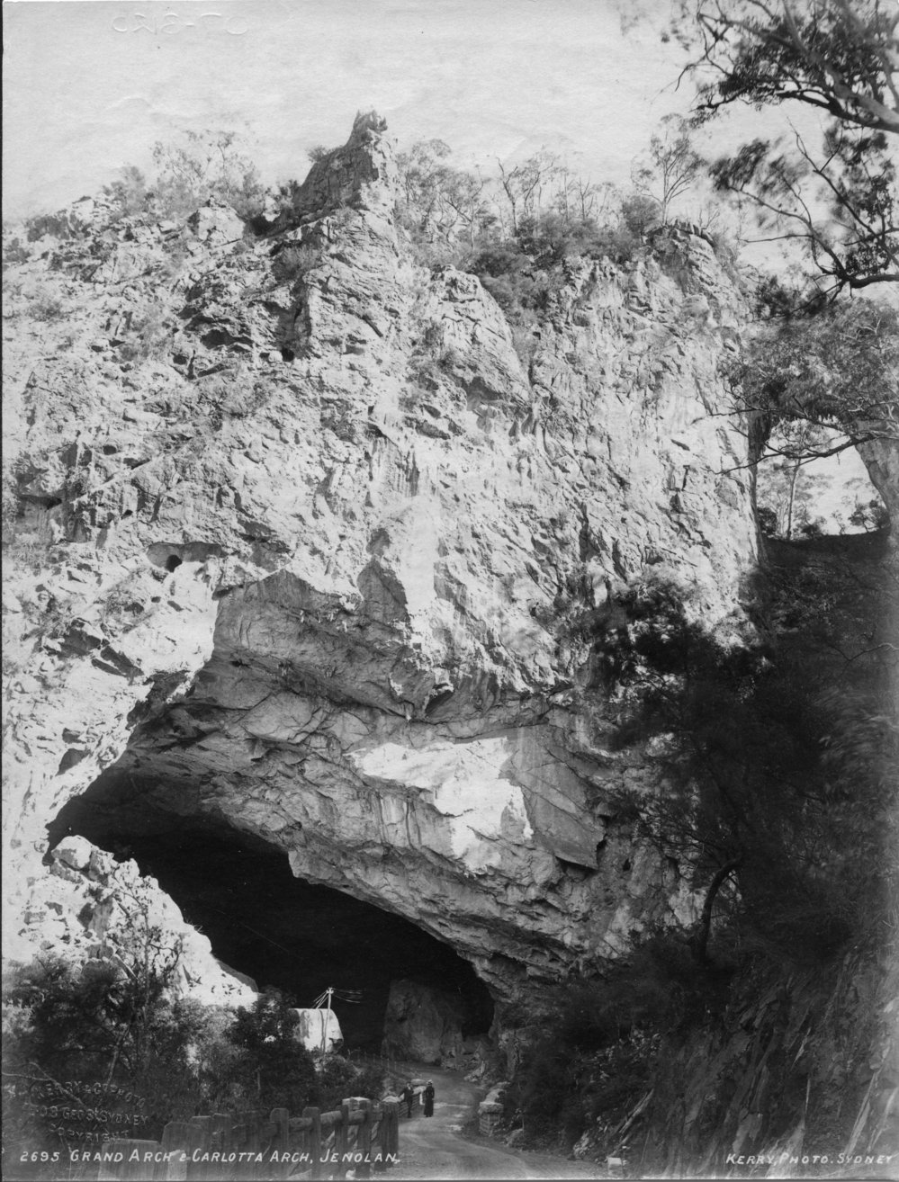 Grand Arch and Carlotta Arch at the Jenolan Caves, c. 1905